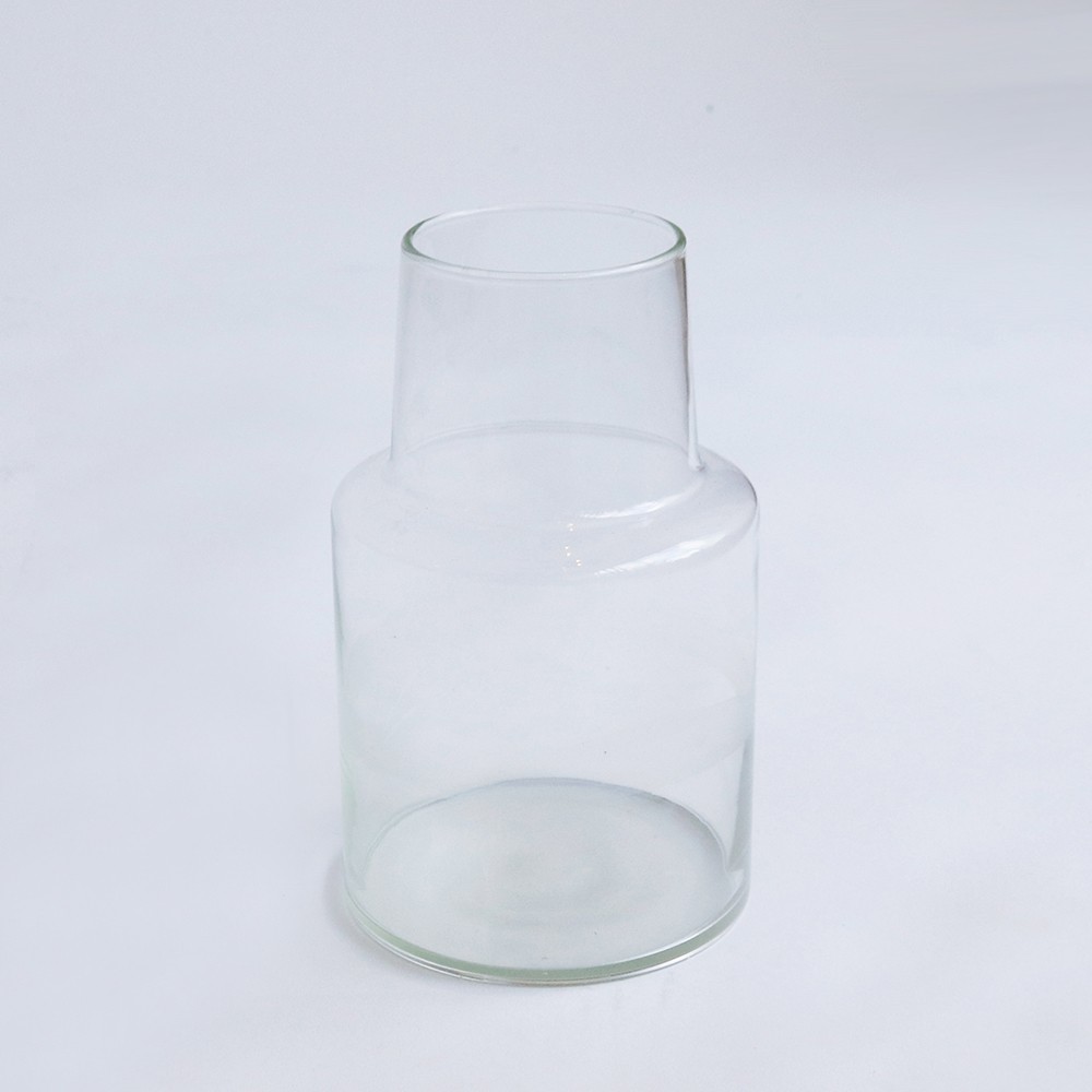 リューズガラス フラワーベース ロケート L 直径14cm 高さ23cm 花瓶 ガラス クリア 人気 おしゃれ 広口 北欧 シンプル ナチュラル ガーリー