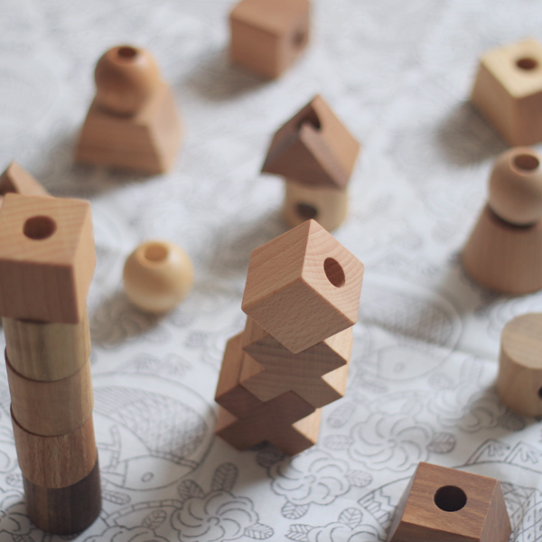 wooden story ナチュラルスタッキングトイ/出産祝に人気のおしゃれな木のおもちゃ